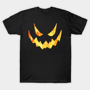 halloween scary evil pumpkin funny pumpkin head T-Shirt